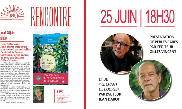 Rencontre avec Gilles Vincent à L&rsquo;Escampette