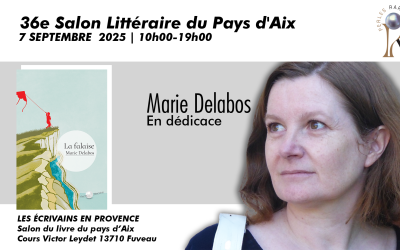 Marie Delabos en dédicace au 36ème salon littéraire du Pays d’Aix.