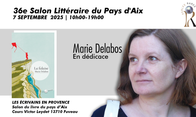 Marie Delabos en dédicace au 36ème salon littéraire du Pays d’Aix.