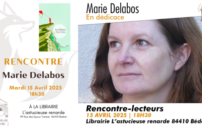 Marie Delabos en dédicace le 15 avril !