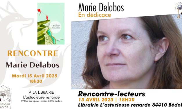 Marie Delabos en dédicace le 15 avril !