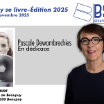 Pascale Dewambrechies en dédicace au salon de Beaupuy