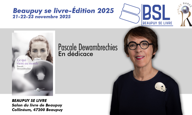 Pascale Dewambrechies en dédicace au salon de Beaupuy