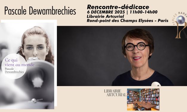 Pascale Dewambrechies en dédicace à Paris
