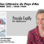 Pascale Expilly en dédicace au 36ème salon littéraire du Pays d’Aix.